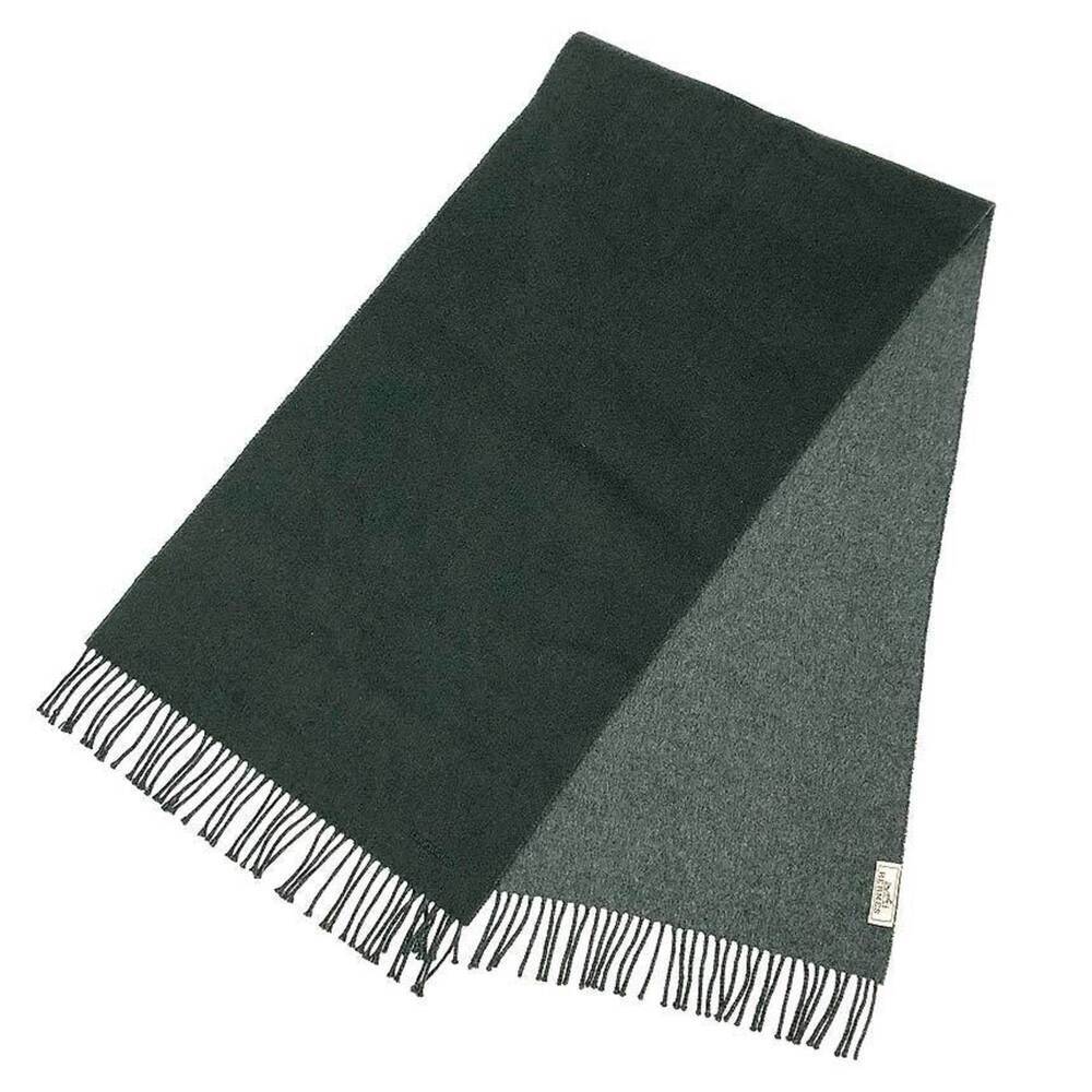 HERMES Gray Scarf